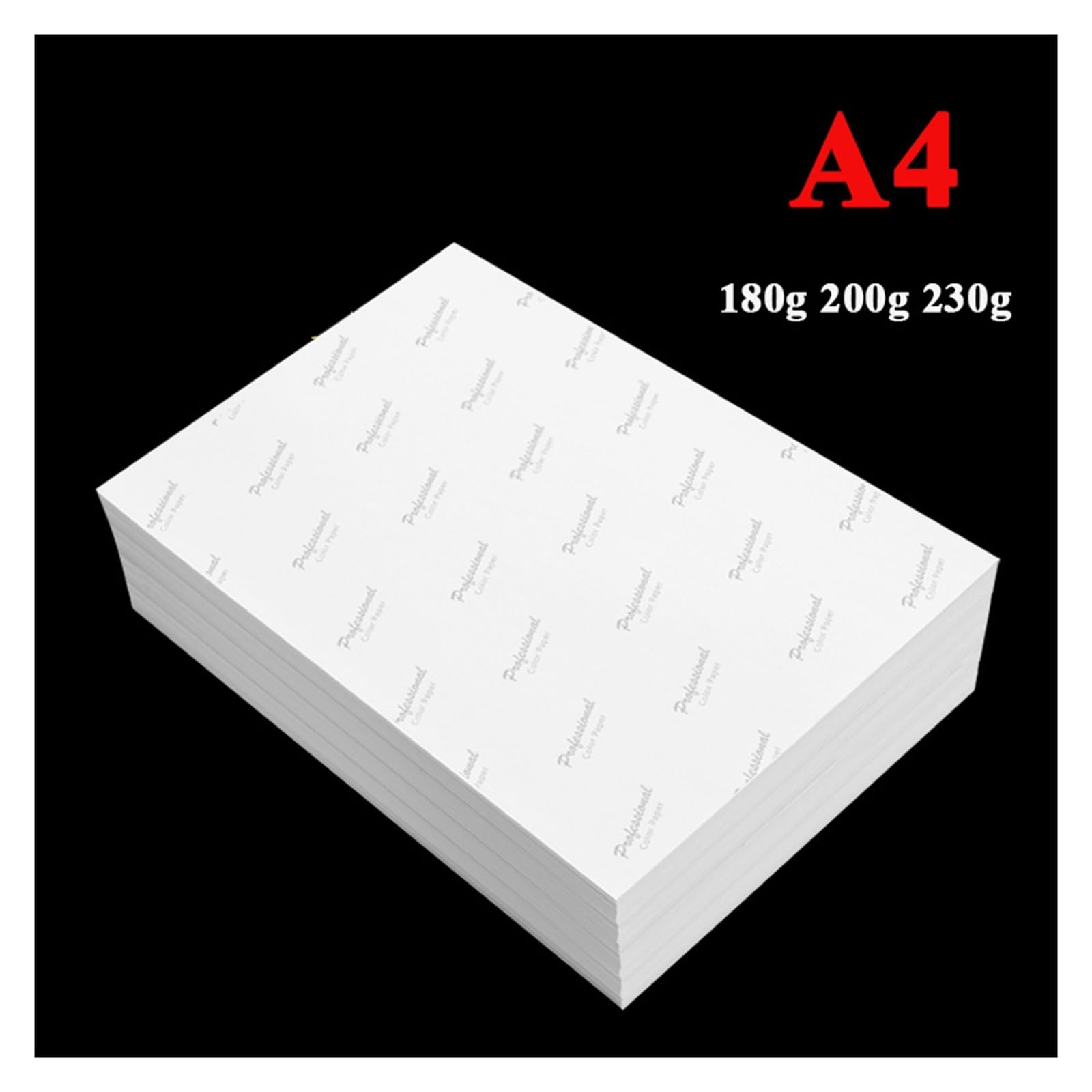 DAVBIR A4 100 Blatt Hochglanz-Fotopapier, glänzendes Drucker-Fotopapier, 180 g, 200 g, 230 g perfection (Color : A4 180g 50sheets)