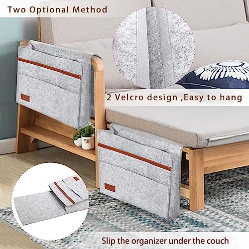 Bed Storage Pocket, Bedside Organiserr, Bed Bag for Hanging Non-slip Storage Bag, Made of Thick Felt - Image 4