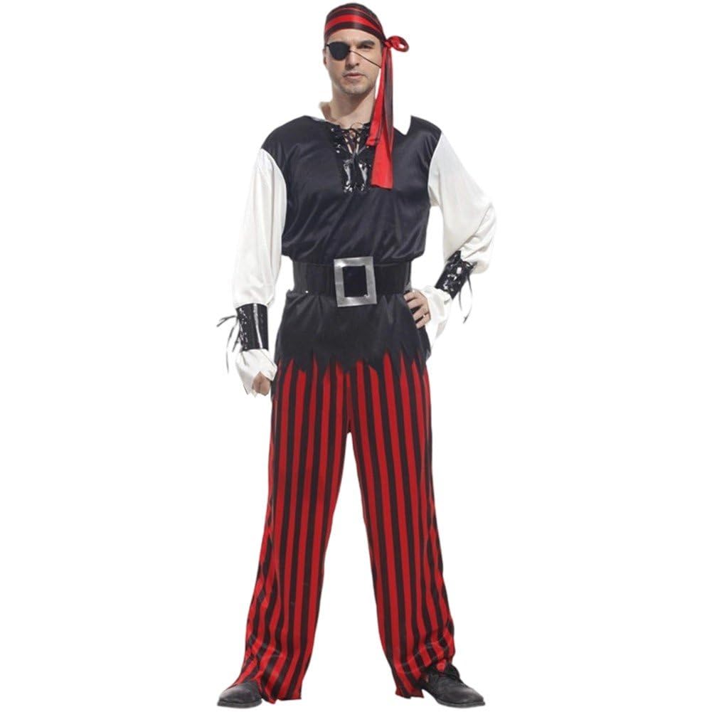 Tenue de carnaval d'halloween pour adulte cherchant un costume de pirate