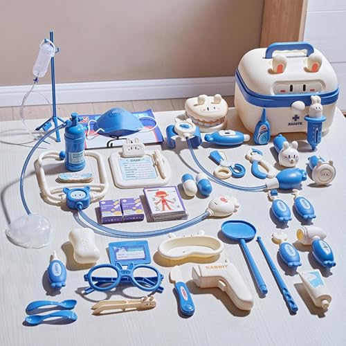 Mallette médicale jouet avec stéthoscope interactif pour enfant