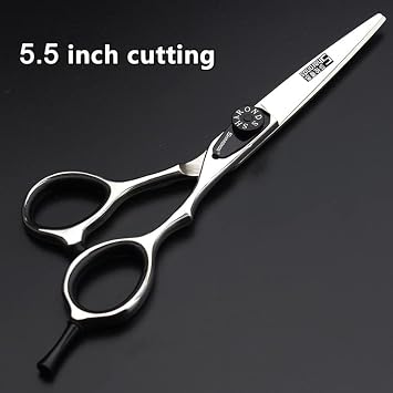5.5 inch Japan 440C Laser Cutting Professional Hairdressing Hair Stylist Hair Trim and Hair sparse Scissors (Scissors Set)