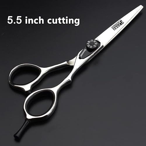 Japoński laser 440C 5,5/6", profesjonalny zestaw fryzjerski do strzyżenia włosów (14,5 cm), czarny