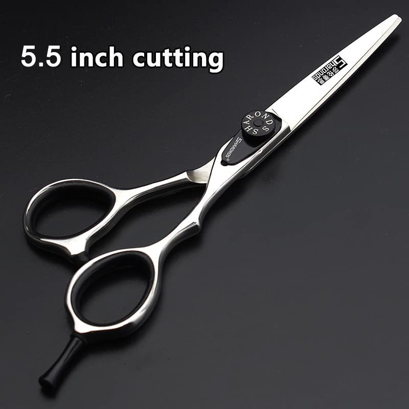 SHARONDS Ciseaux de coupe laser 5.5 pouces 440C japonais coiffeur professionnels ciseaux à effiler cheveux