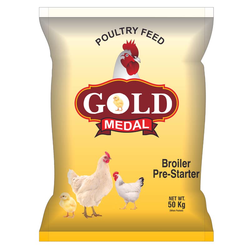 Buy Gold Medal Broiler Pre Starter Poultry Feed, 50 KG Online at