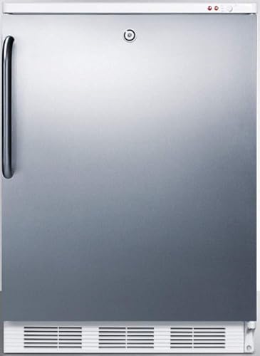 Summit VT65MLSSTB Upright Freezer, Stainless Steel