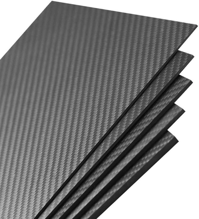 1pcs 0.3mm 100% Carbon Fiber Plate, Panel Sheet 3K Plain Weave Glossy(25cmx50cm)