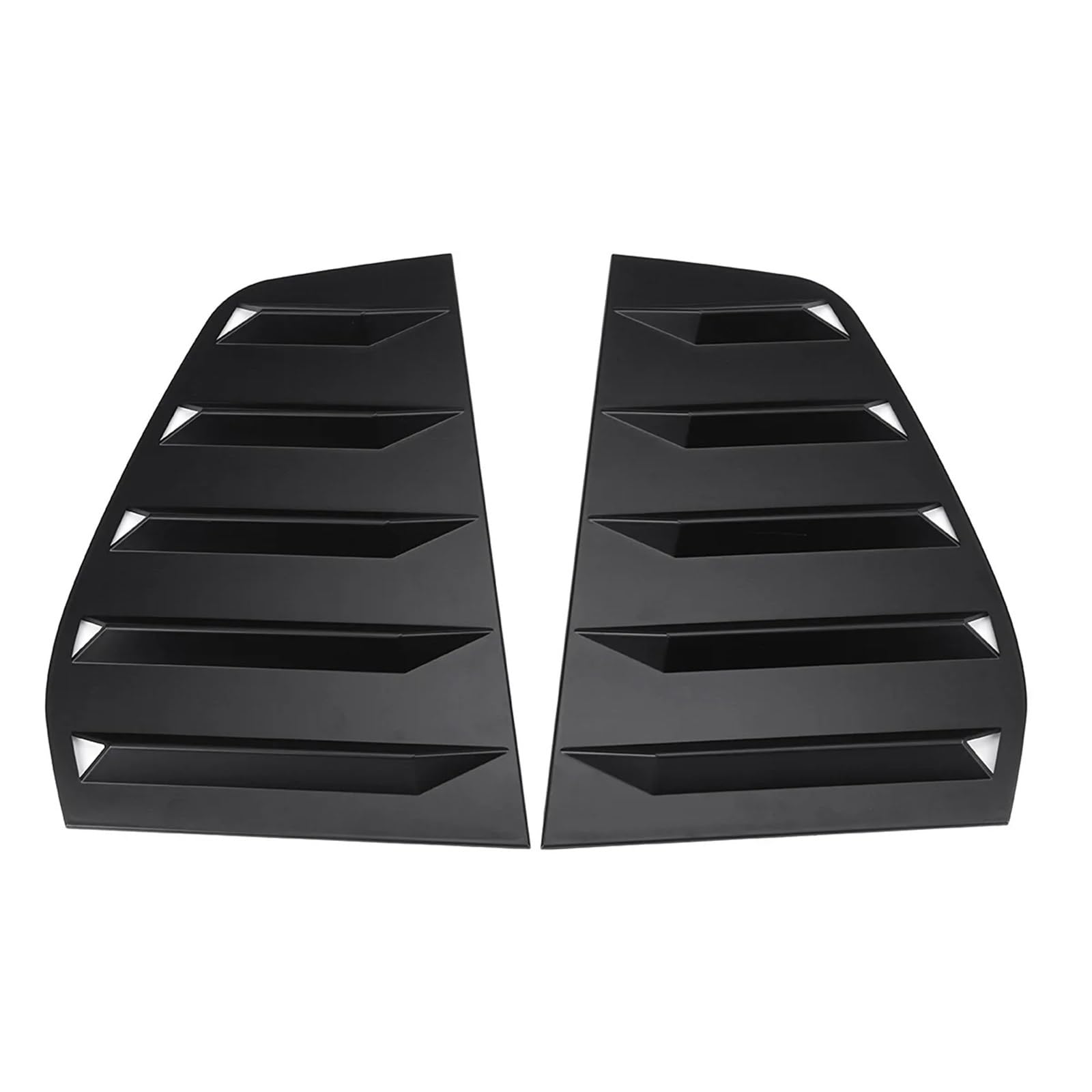 Auto Parts Window Louvers Air Cover Matte Black Compatible for VW Golf Mk6 2010-2014