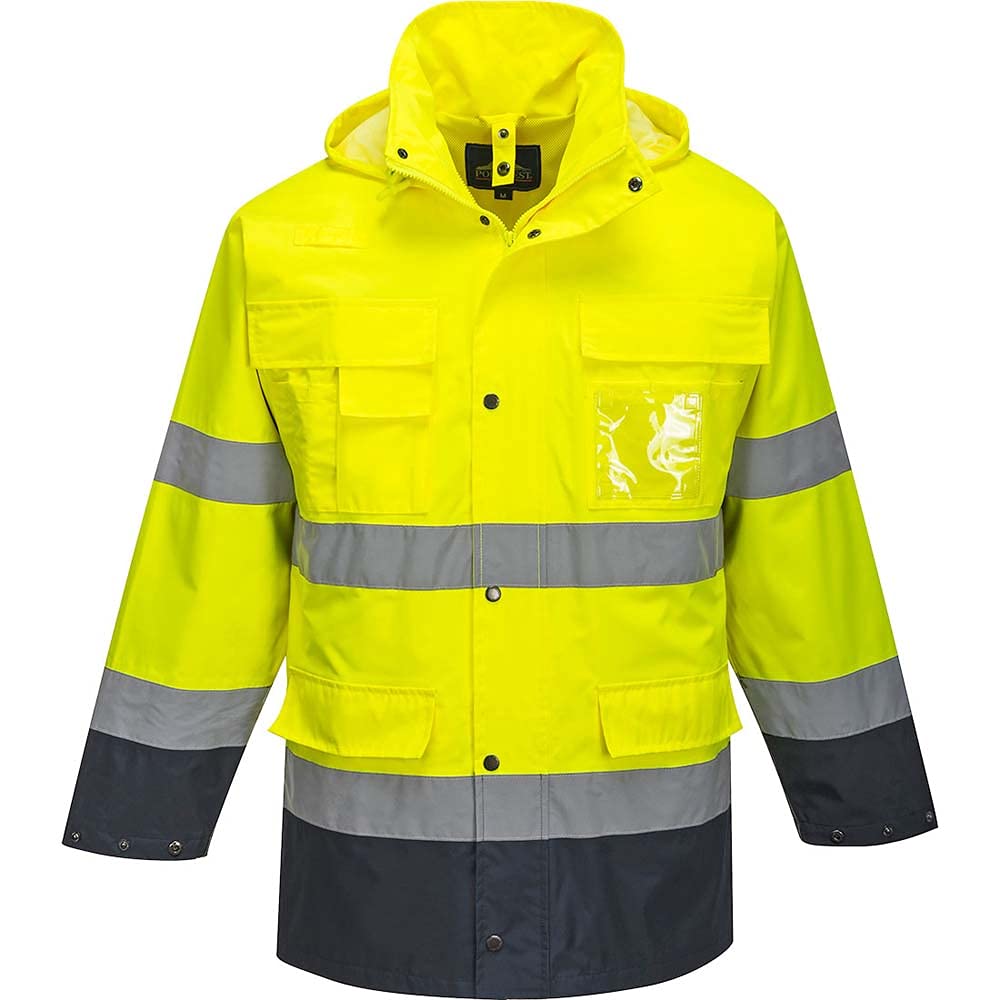 Portwest S162 Hi-Vis 3-in-1 Contrast Lite Jacket Multi Pocket Long Sleeve