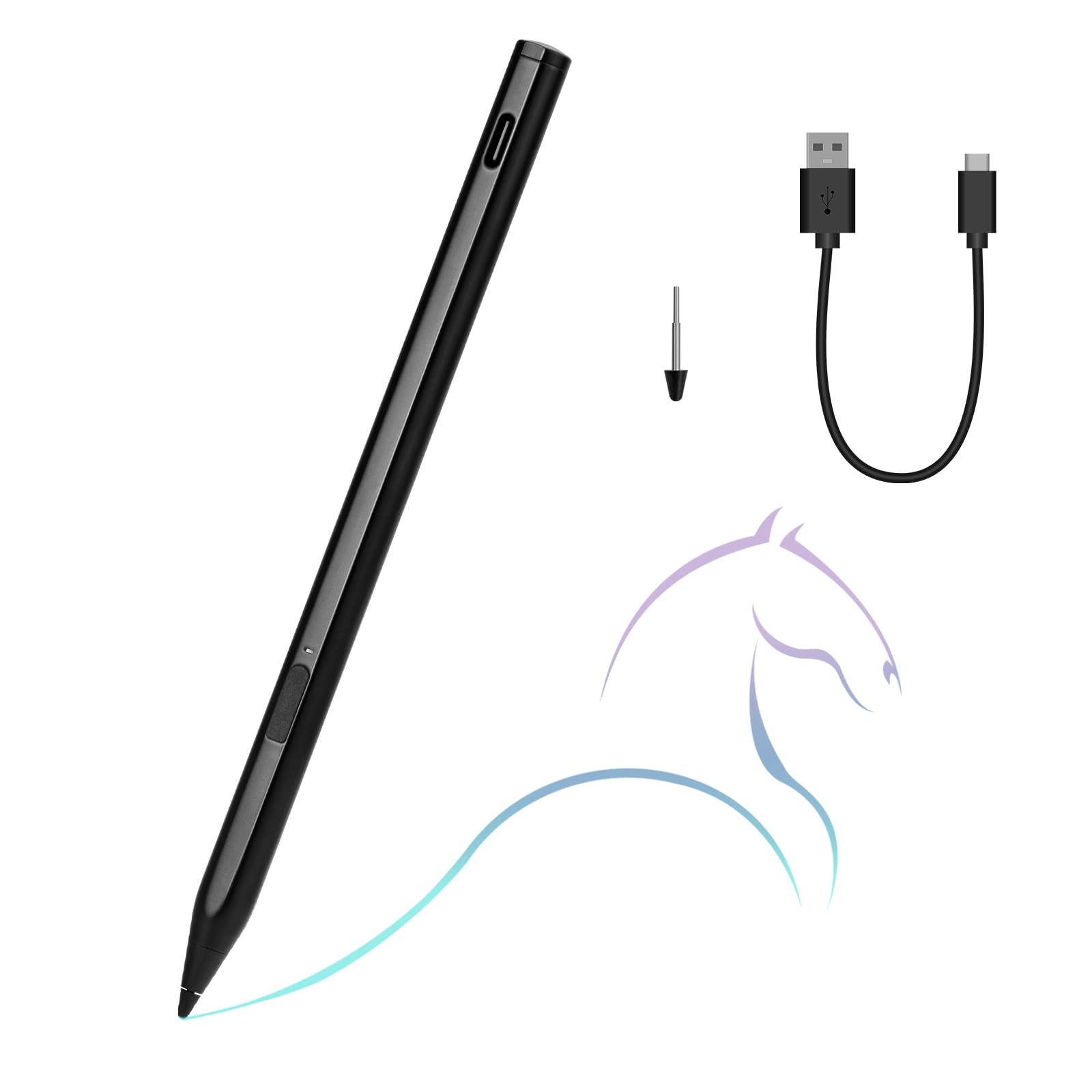 Stylet pour Remarkable Paper Pro rechargeable avec gomme intégrée pour tablette Fire - 8