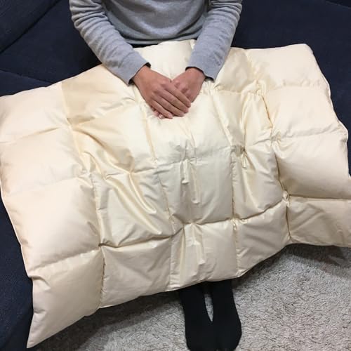 羽毛ひざ掛け ホワイトダックダウン85% きなり色[創業100年]