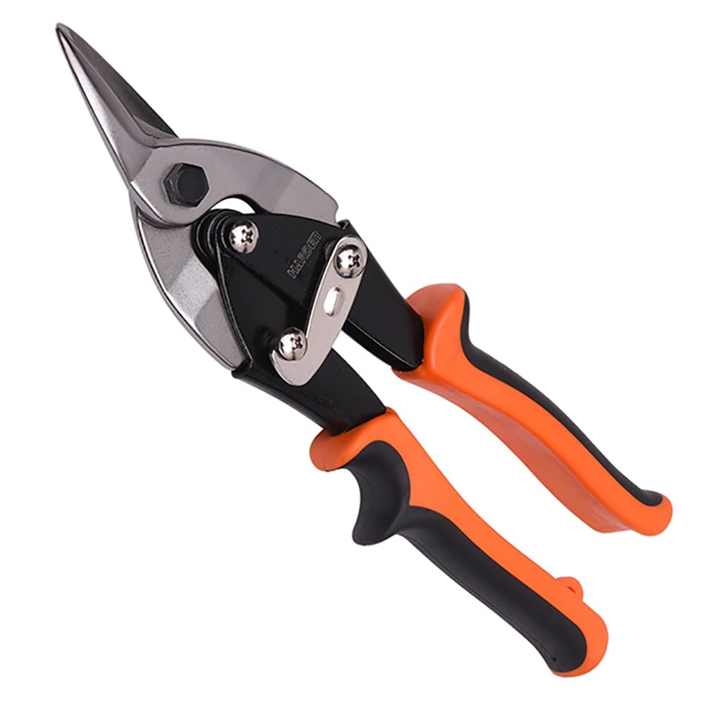Harden 10" Aviation Tin Snips Left Head - Cut Staggered Tin Snips with Forged Blade