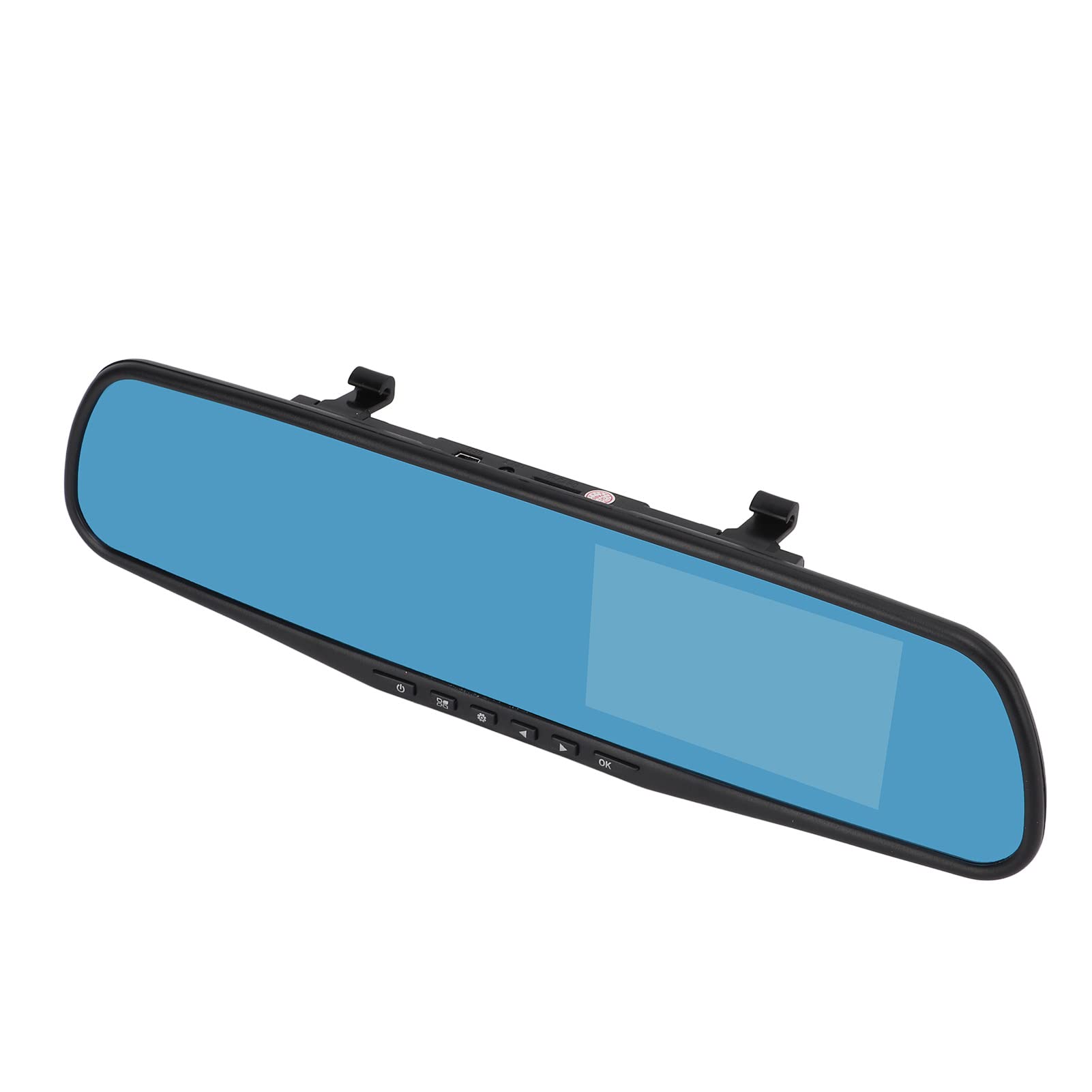 Enregistreur de Conduite de Rétroviseur, 4.3 Pouces 1080P Mirror Dash Cam Caméra de Rétroviseur Double Enregistreur de Conduite Moniteur de Stationnement Enregistrement en Boucle Caméra de Recul