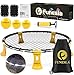 Funeslaball Pro Roundnet Set Play Anytime with Strip Light 2 Type Nets-3 Ball kit for The Backyard,Beach,Garden