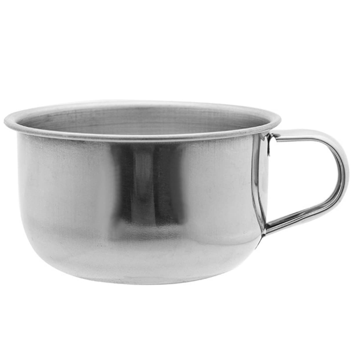 FRCOLOR Stainless Steel Shave Bowl Shaving Soap Bowl for Men Shaving Accessory Large Capacity and Stable Base