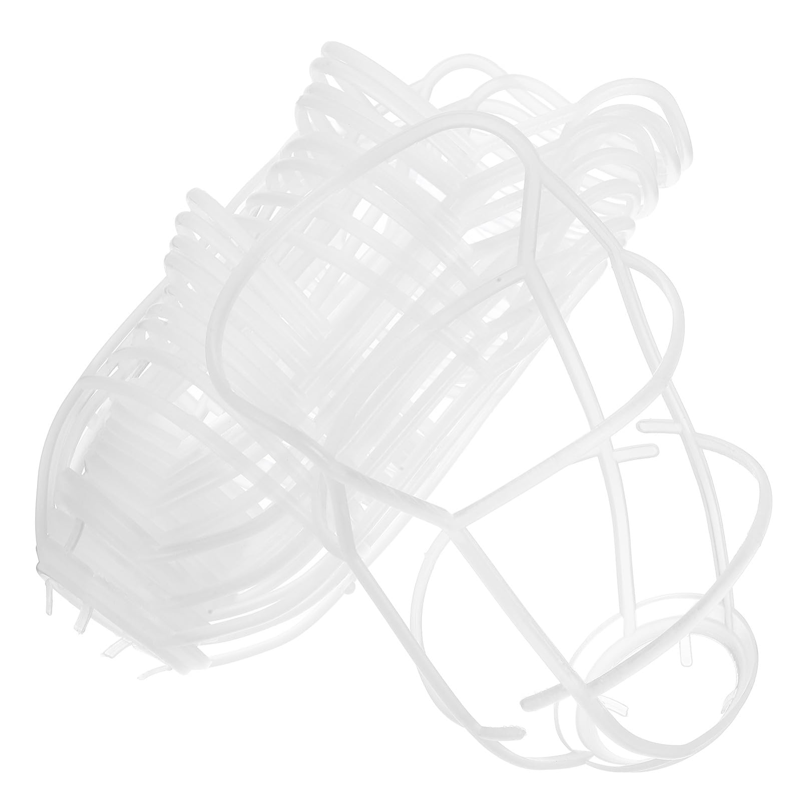 20 Pezzi Copertura per Bottiglia di Infusione in Plastica Bianco da 500ml, Rete Protettiva Versatile per Flacone Salino, Accessorio Sicuro per Cliniche e Strutture Mediche