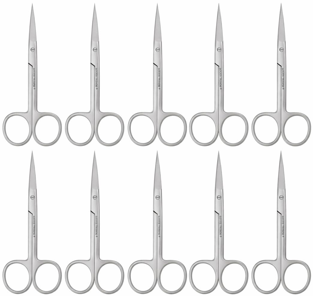 Iris Micro Dissecting Scissors 4.5" Fine Point Skin Tag Medical Surgical Gum Suture Eye Dental Scissors Perfect for Doctors, Nurses, Students, Education & Training (‎1pc, CVD) — Amazon image 12