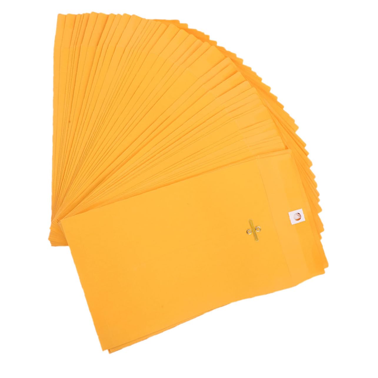 Enveloppes à Fermoir Format Lettre en Papier Kraft 100 Pcs