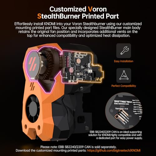 KNOMI 2 écran tactile 3,3 cm pour résoudre le câblage complexe sur Voron - 5