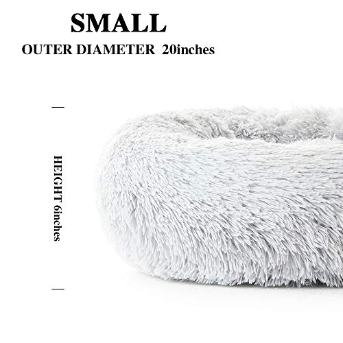 SunStyle Home Soft Plush Round Pet Bed for Cats Or Small Dogs Cat Bed Self Warming Autumn Winter Indoor Sleeping Cozy… - Image 5