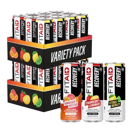 FITAID Post Workout Recovery, Variety Pack, 12 fl oz (24-Pack)