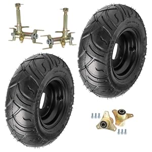 Yc Yier 2Pcs 13X5.00-6 Tire And Wheel Rim Assembly 13X5-6 Lawn Mower Tire 6&Quot; Go Kart Wheels Road Tire Tubeless &Amp; Front Steering Knuckle 3 Stud Hubs For Atv Quad Buggy 4 Wheeler Snowblower Trike 11 51jgyt7lb8l. sl500 . ss300