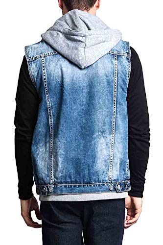 Image of VICTORIOUS Rocker Denim Jean Vest Jacket