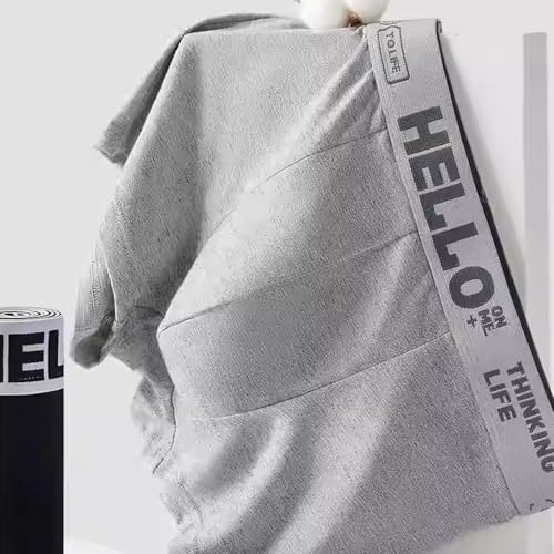 5 Pairs Men's Breathable Ice Boxer Briefs – Comfortable Mid-Waist Underwear with Elastic Waistband – Quick-Drying Fabric3