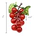 Hagao Artificial Grapes Simulation Fruit Fake Plastic Lifelike for House Kitchen Pub Each 10 Grains 6 pcs 2 Colors