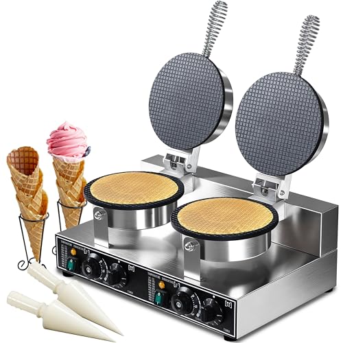 Waffle Cone Maker Commercial 2600W Professional...