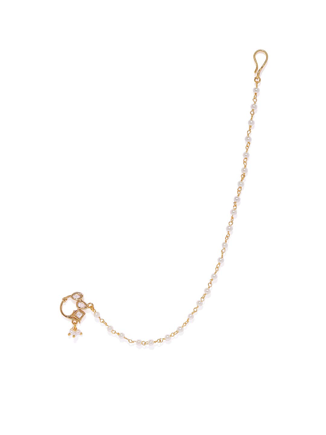 ACCESSHER Gold Plated Delicate Traditional and Ethnic Wear Stunning Kundan Embellished Delicate Clip On Nose Ring/Non-Piercing Nose Pin/Nathani for Women Pack of 1 (B07XTDPZYL) Amazon Price History, Amazon Price Tracker