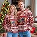 GEPOS Unisex Ugly Christmas Sweater, Funny Holiday Sweatshirt for Adults, Winter Party Outfit for Men and Women