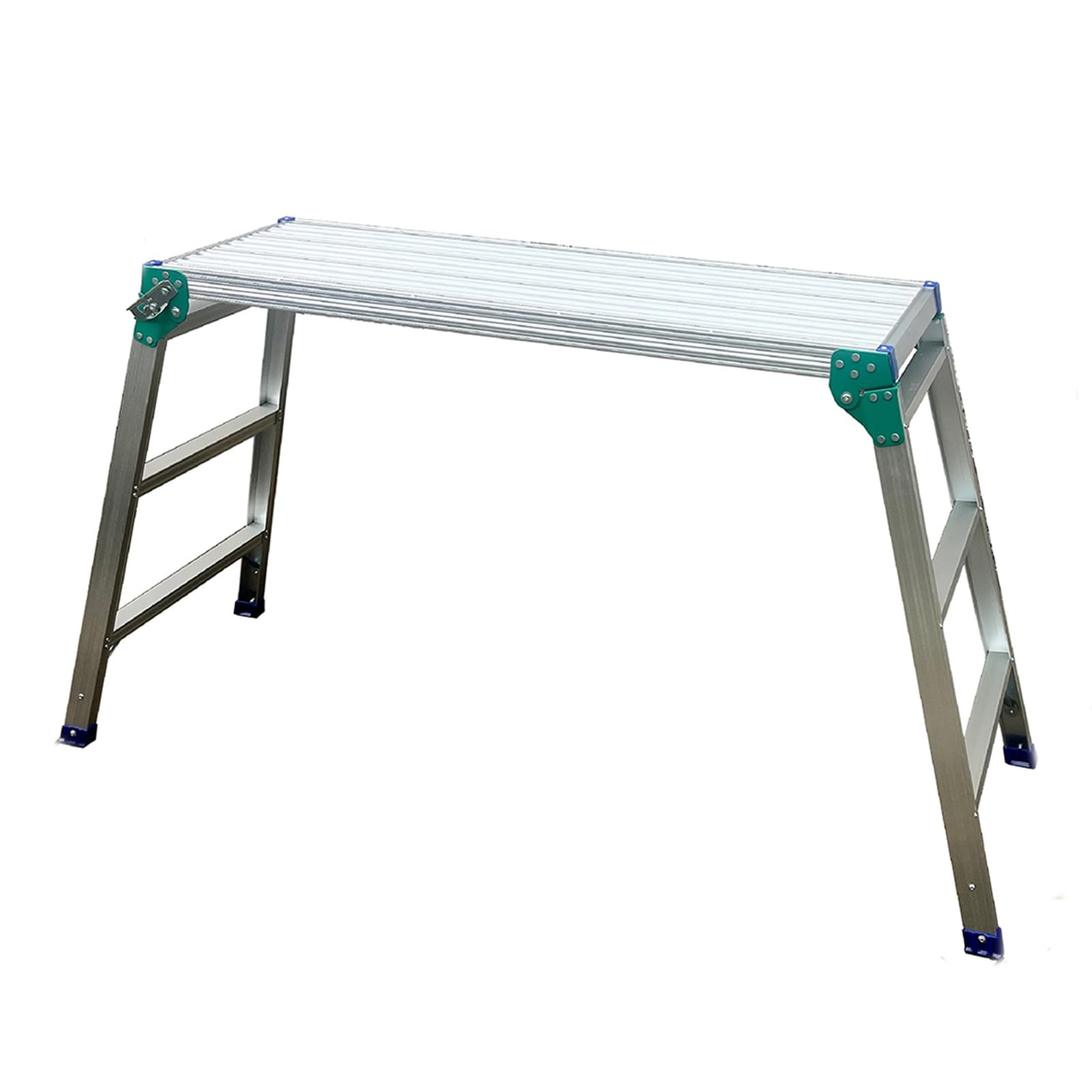Tragbarer, faltbarer Tritthocker mit Teleskop-Beinen aus Aluminiumlegierung, 150 kg Tragkraft, für Malerei und Dekoration zu Hause