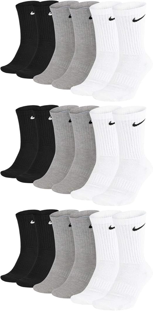 Nike - Calzini da allenamento da uomo ammortizzanti 6 paia