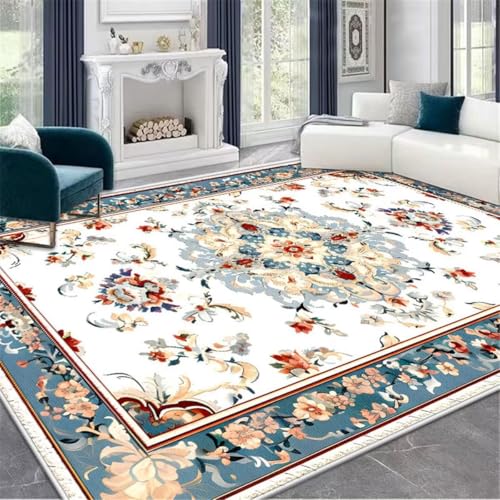 Tapis de salle à manger bleu rétro 40x60cm pour table - 2