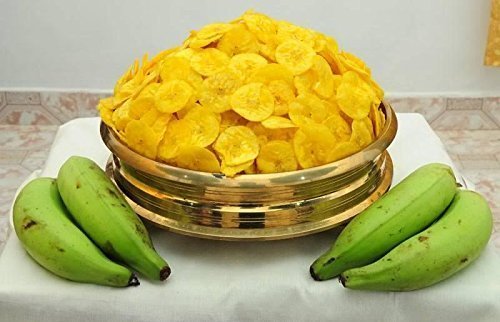 Spicado Traders Kerala Special Organic Plantain Banana Chips (Sunflower Oil Fried), Ethakka Upperi, Kaya varuthathu, Ethakka varuthathu - 500 gm