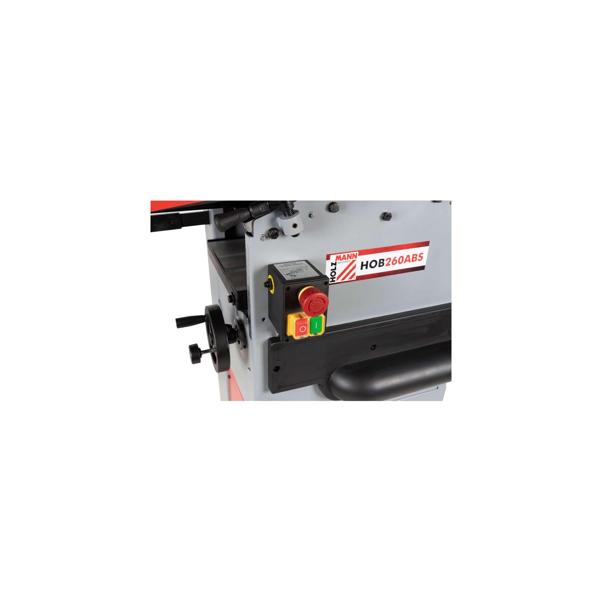 Holzmann HOB260ABS Abricht-Dickenhobelmaschine - 230V mit integriertem Staubsauger, Aluminium-Gusseisen, Industriell, Hobelmaschine mit integrierter Absaugung, Holzwerkzeugmaschine