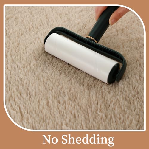 Tapete Premium Shag 5 x 8 Pies Beige Ultra Plush miniatura 6
