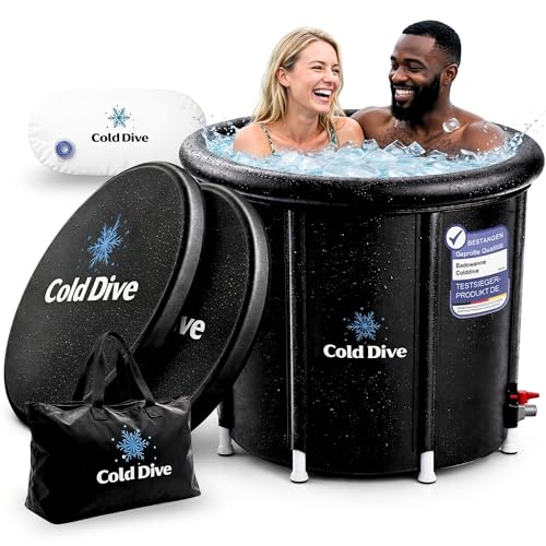 Cold Dive Eisbad 350L – Premium Eisbad Tonne & Ice...