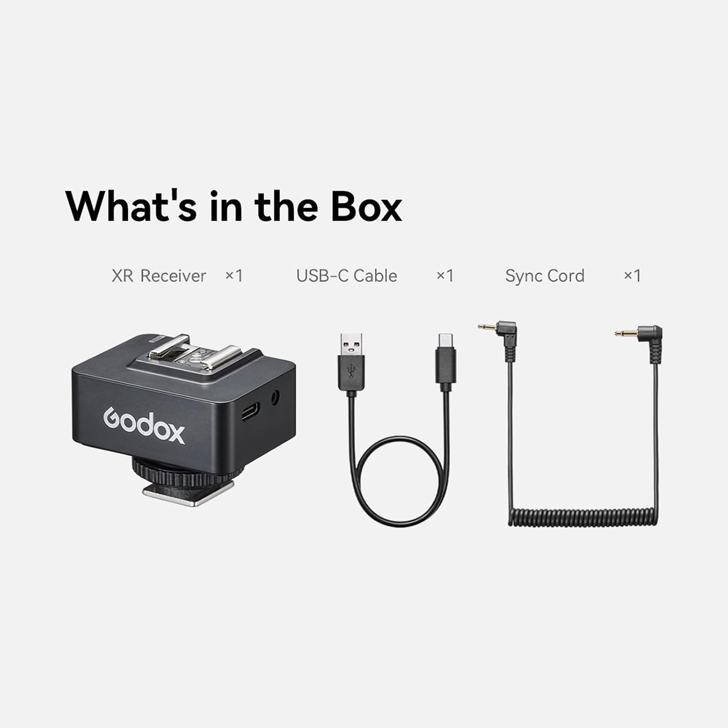 Godox XR Receiver TTL Wireless Flash Receiver, Built-in Rechargeable Lithium Battery, Compatible with Canon 600EX-RT, 580EX II, 580EX, 430EX, Nikon SB900 SB910 SB5000 SB800 Speedlite (X1R Upgraded)