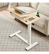 Amazon｜LEADHIGH サイドテーブル キャスター付き 折りたたみ 昇降式