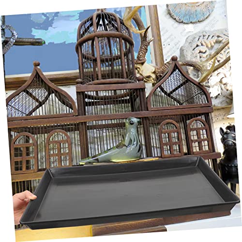 Doitool 417E01JXX2PMC18W 2Pcs Dog Crate Holder Bunny Cage Bottom Tray Birdcage Bottom Tray Pet Toilet Pan Parakeet Poop Holder Parrot Potty Tray Dog Crate Tray Birds Poop Holder Dog Tray thumb #4