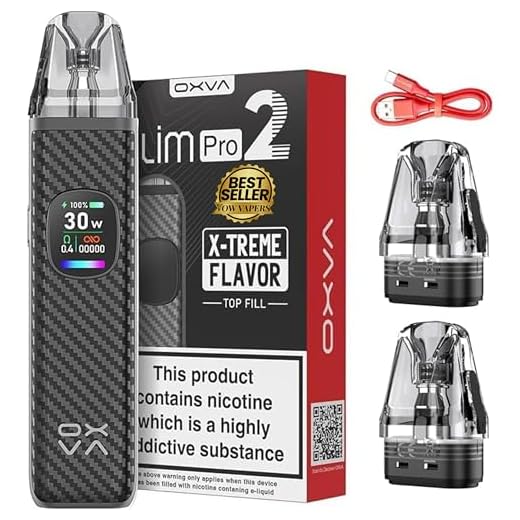 Oxva Xlim Pro 2 Pod Kit - 8 Colours To Choose From ! Vape Kit, E-cigarette Upgraded Display 0.56-inch Ultra Hd, 1300mah Battery, 2ml Cartridge (Black Warrior) ! No Nicotine