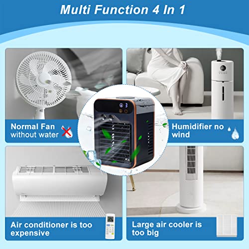 Hywecy LFS Portable Air Conditioner-Rechargeable Office Air Conditioner In Three Speeds&Spray Speed,Portable Evaporative Cooling Fan With Spray For Home Bedroom Office thumb #1