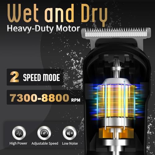 image for Ufree Beard Trimmer for Men, Waterproof Electric Razor for Nose, Body,