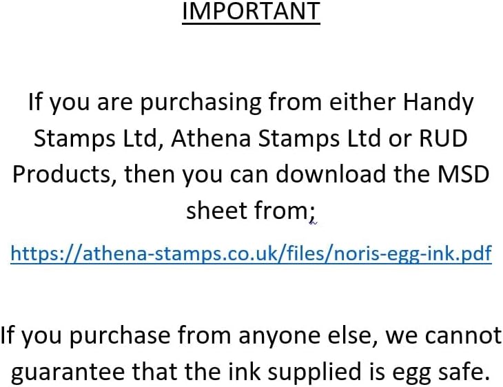 Handy Stamps Micro 1 Ink Pad - with Black Egg Safe Ink - Ideal for Marking Eggs
