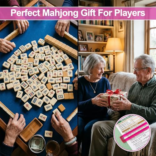 Set de 4 lectores de línea para Mahjong acrílicos miniatura 7