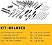 LIZHOUMIL 216 PCS Tools Kit and Socket Set, Professional 1/4