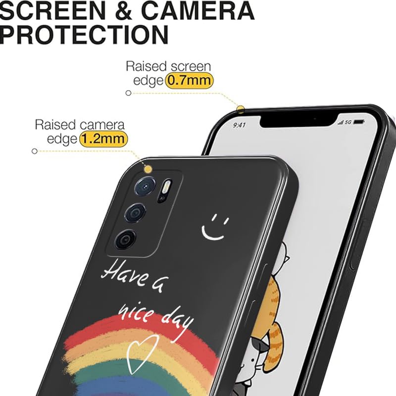 WOKEZ Telefonfodral Oppo A98 - Regnbågsmönster, Ultratunn Skydd