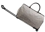 Jeemiter 20inch Luggage Rolling Duffle trolley travel bag tote Carry-On with grey grid printed for Women Short Term Trips Weekend Excursion