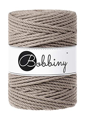 Bobbiny Corde Macramé Torsadée XXL 5mm (Coffee) 100m